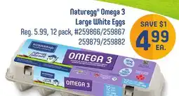 Giant Tiger Naturegg Omega 3 Large White Eggs offer