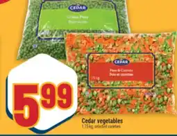 Marché Adonis Cedar vegetables offer