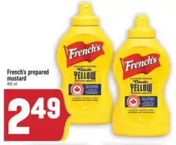 Marché Adonis French's prepared mustard offer