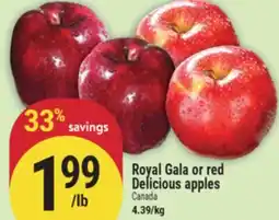 Marché Adonis Royal Gala or red Delicious apples offer