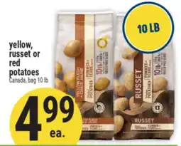 Marché Adonis Yellow, russet or red potatoes offer
