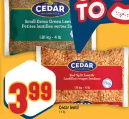 Marché Adonis Cedar lentil offer