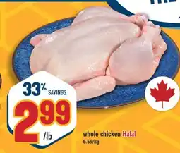 Marché Adonis Whole chicken Halal offer