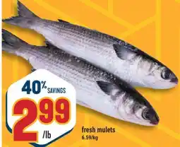 Marché Adonis Fresh mulets offer