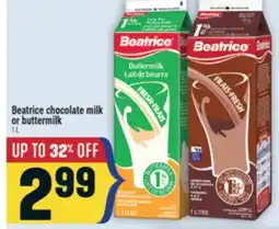 Marché Adonis Beatrice chocolate milk or buttermilk offer