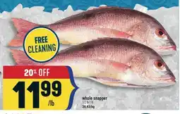 Marché Adonis Whole snapper offer