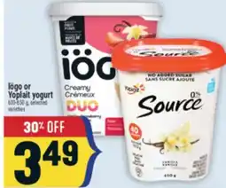 Marché Adonis Iögo or Yoplait yogurt offer