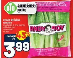Metro COEURS DE LAITUE ROMAINE | ROMAINE HEARTS offer