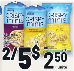 Metro CRISPY MINIS QUAKER | QUAKER CRISPY MINIS offer