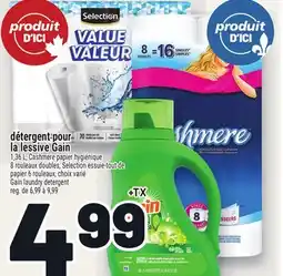 Metro DÉTERGENT POUR LA LESSIVE GAIN | GAIN LAUNDRY DETERGENT offer