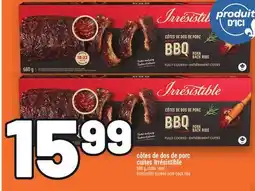 Metro CÔTES DE DOS DE PORC CUITES IRRÉSISTIBLE | IRRÉSISTIBLE COOKED PORK BACK RIBS offer