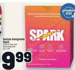 Metro BOISSON ÉNERGISANTE SPARK | SPARK ENERGY DRINK offer