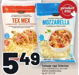 Metro FROMAGE RÂPÉ SELECTION | SELECTION SHREDDED CHEESE offer