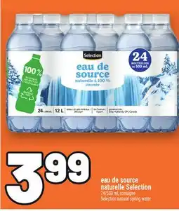Metro EAU DE SOURCE NATURELLE SELECTION | SELECTION NATURAL SPRING WATER offer