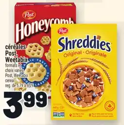 Metro CÉRÉALES POST, WEETABIX | POST, WEETABIX CEREAL offer