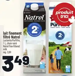Metro LAIT FINEMENT FILTRÉ NATREL | NATREL FINE-FILTERED MILK offer