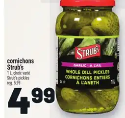 Metro CORNICHONS STRUB'S | STRUB'S PICKLES offer