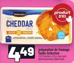 Metro PRÉPARATION DE FROMAGE FONDU SELECTION | SELECTION PROCESS CHEESE FOOD offer