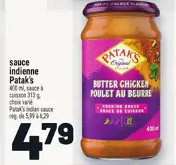 Metro SAUCE INDIENNE PATAK'S | PATAK'S INDIAN SAUCE offer