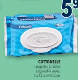 Familiprix COTTONELLE, Disposable wipes, 2 x 42 units offer