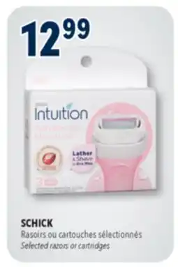 Familiprix SCHICK, Selected razors or cartridges offer
