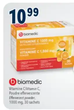 Familiprix BIOMEDIC, Vitamin C, Effervecent powder, 1000 mg, 30 sachets offer