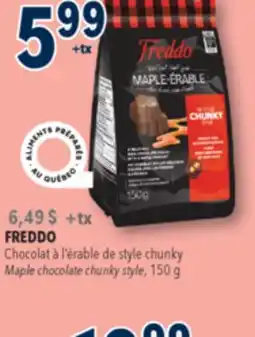 Familiprix FREDDO Maple chocolate chunky style offer