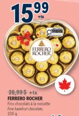 Familiprix FERRERO ROCHER, Fine hazelnut chocolate, 200g offer
