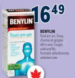 Familiprix BENYLIN, All-in-one, Cough, cold and flu, selected sizes offer