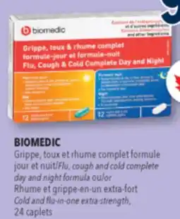 Familiprix Biomedic day/night flu, cough & cold complete caplets 24un offer
