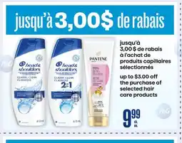 Jean Coutu selected hair care products offer