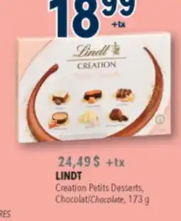 Familiprix LINDT, Creation Petits Desserts, Chocolate offer