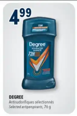 Familiprix DEGREE Selected antiperspirants, 76g offer