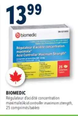 Familiprix BIOMEDIC, Acid controller maximum strength, 25 tablets offer