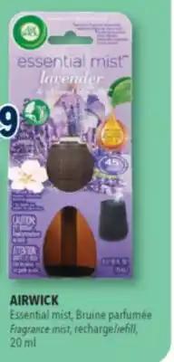 Familiprix AIRWICK, Fragrance mist, recharge/refill offer