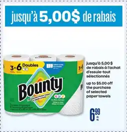 Jean Coutu Bounty Paper towels offer