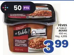 Marches Tradition À TABLE! BEANS offer