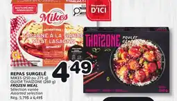 Marches Tradition MIKES (250 or 275 g) OR THAÏZONE (260 g) FROZEN MEAL offer