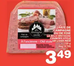 Marches Tradition LA BELLE BRETAGNE COUNTRY STYLE OR LIVER PÂTÉ offer