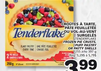 Marches Tradition TENDERFLAKE FROZEN PIE CRUSTS, PUFF PASTRY OR PATTY SHELLS offer