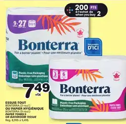 Marches Tradition BONTERRA PAPER TOWELS OR BATHROOM TISSUE offer