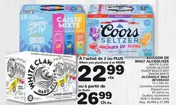 Marches Tradition WHITE CLAW, COORS SELTZER OR BEACH DAY SMASH MIXTE ALCOHOLIC MALT BEVERAGE offer