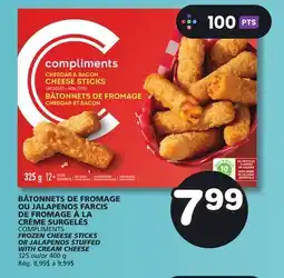 Marches Tradition COMPLIMENTS FROZEN CHEESE STICKS OR JALAPENOS STUFFED offer