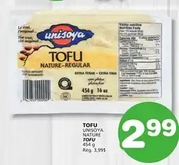 Marches Tradition UNISOYA NATURE TOFU offer