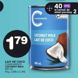 Marches Tradition COMPLIMENTS COCONUT MILK offer