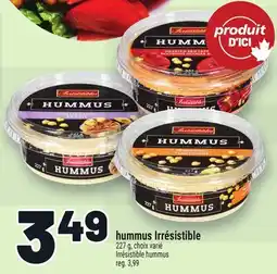 Metro HUMMUS IRRÉSISTIBLE | IRRÉSISTIBLE HUMMUS offer