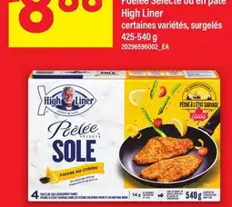 Maxi FILETS DE POISSON POÊLÉE SÉLECTE OU EN PÂTE HIGH LINER offer