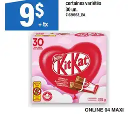 Maxi CHOCOLAT KITKAT NESTLÉ, 30 UN offer