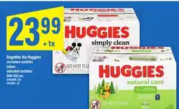 Maxi LINGETTES 16X HUGGIES | WIPES, 960-1152 UN offer