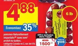 Maxi POMMES NATURELLEMENT IMPARFAITS SANS NOM , SAC DE 6 LB offer